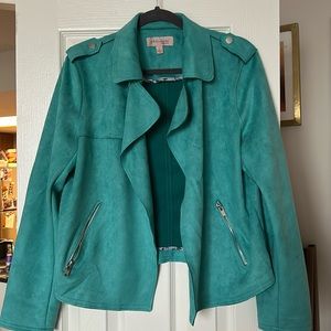 Philosophy Faux Suede Motorcycle Style Jacket